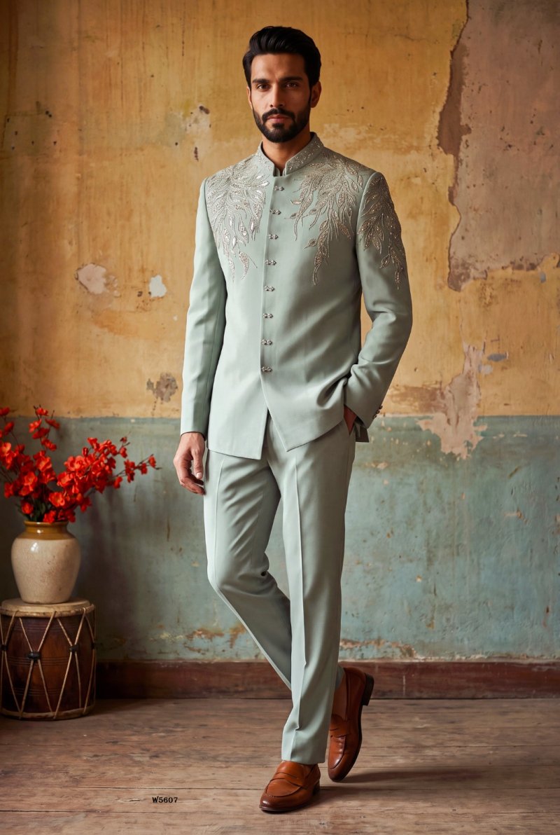 Outluk Wedding Vol 56 Lachaka Hand Work Designer Jodhpuri Suit